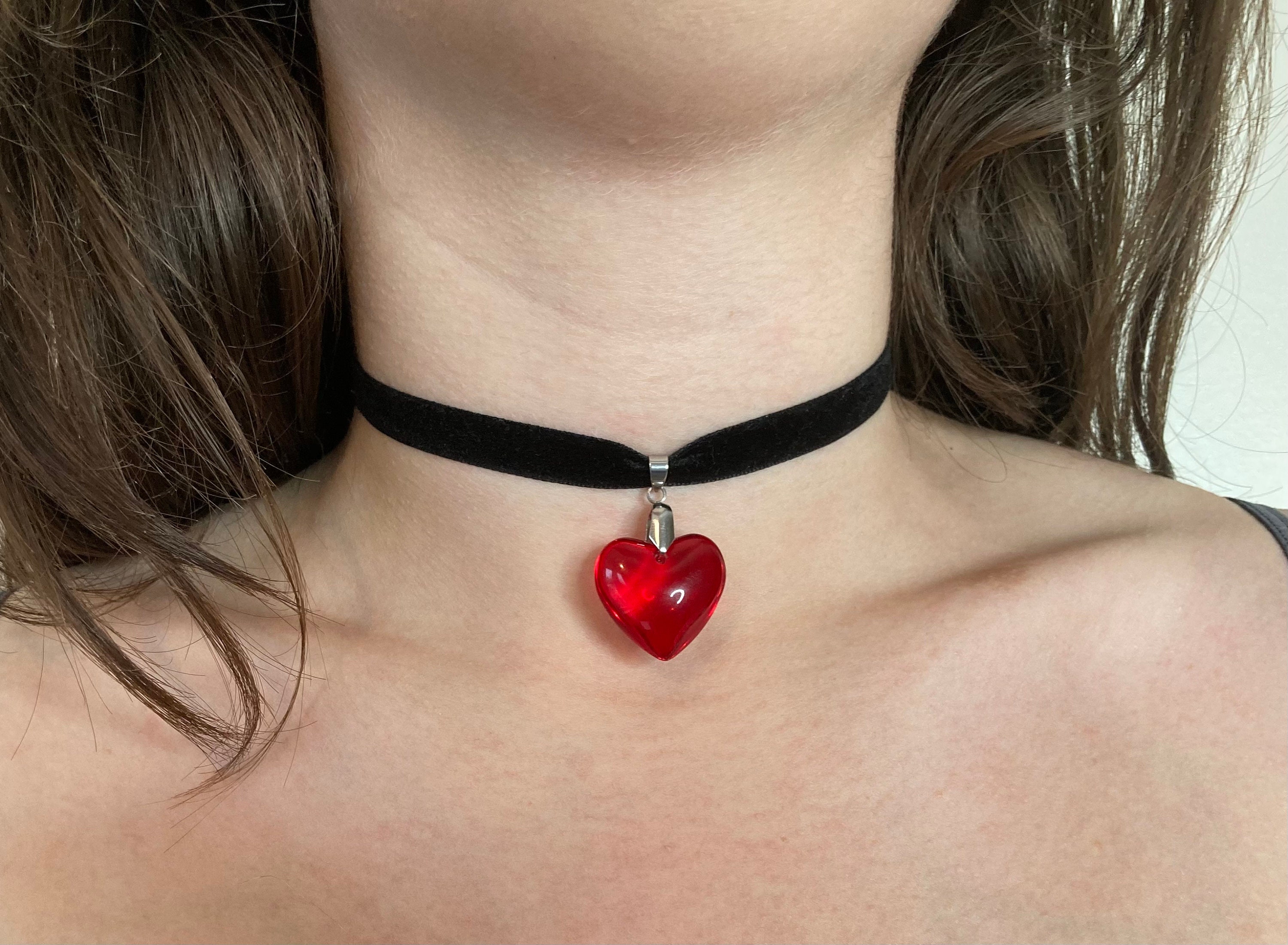 Olivia Rodrigo Red Heart Necklace - Etsy