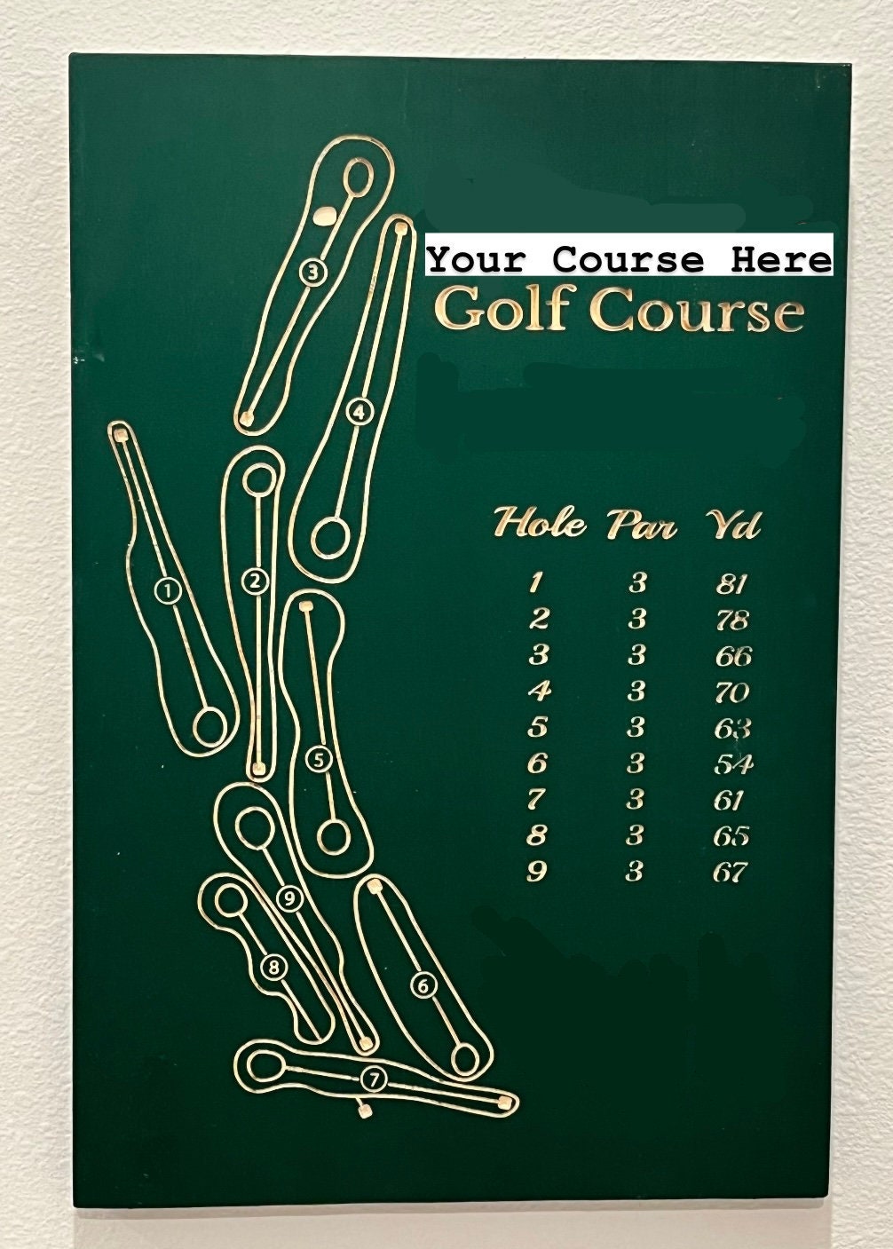 Custom Golf Course Map Wooden Sign - Il Fullxfull.5462741642 5jaz
