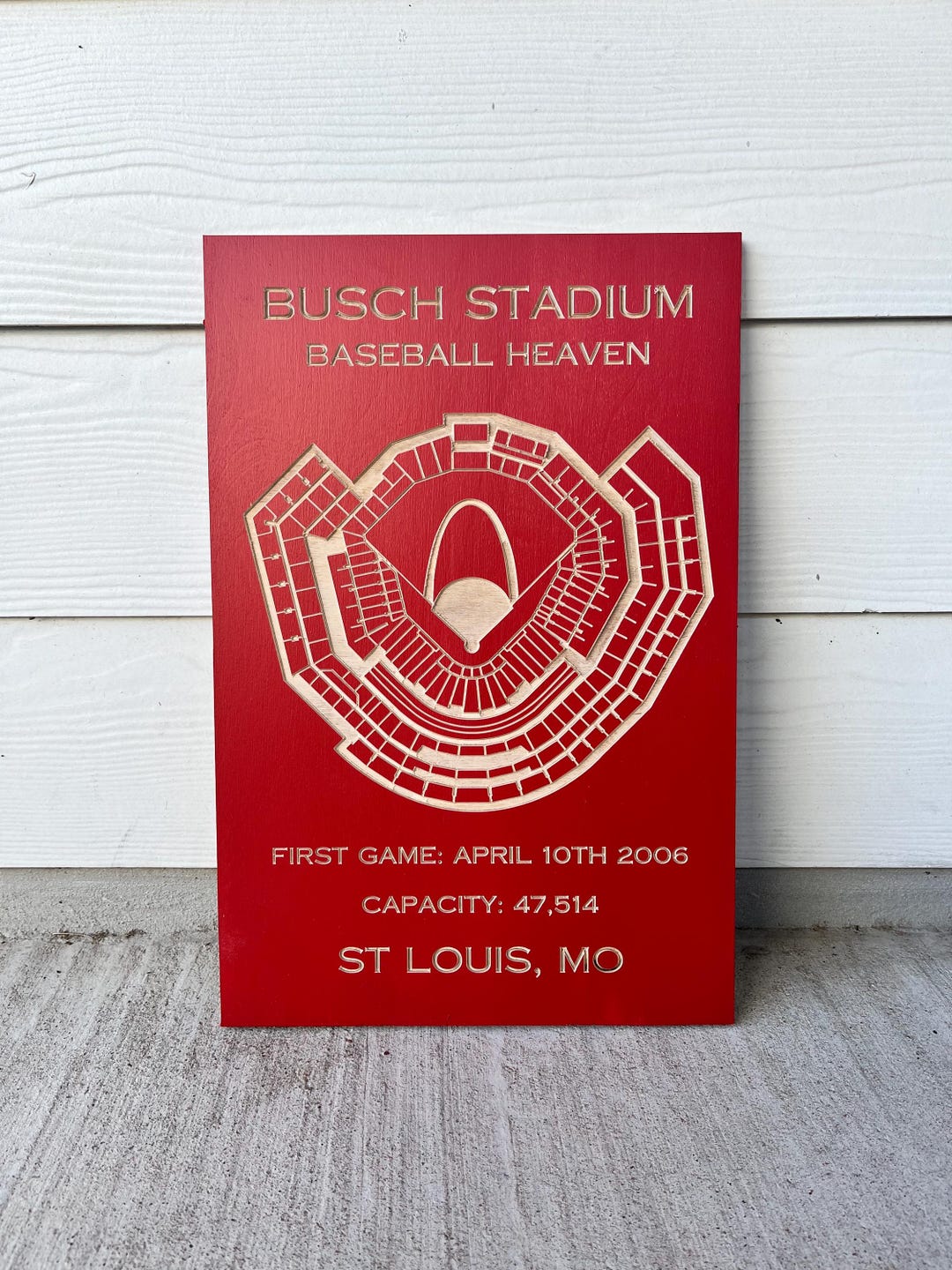 Busch Stadium Map St Louis Baseball Map Cardinals - Etsy