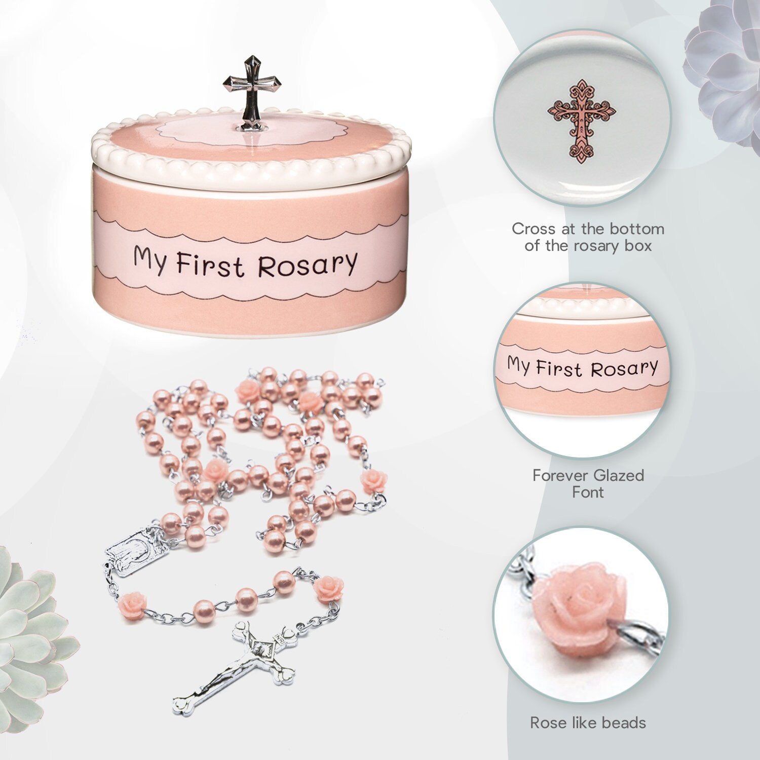 Baby's First Rosary Beads In Case - Christening Baptism Gift UK – Serenity Gifts