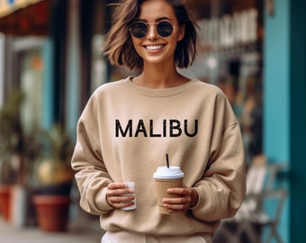 Malibu Sweatshirt, Beachy Sweatshirt, Reise Sweatshirt, Malibu Shirt, ästhetische Malibu Sweatshirt, Trendy Sweatshirt, Beachy Shirt