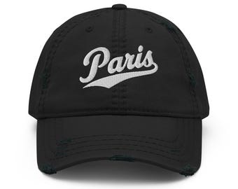 Gorra de béisbol bordada con el logo de París