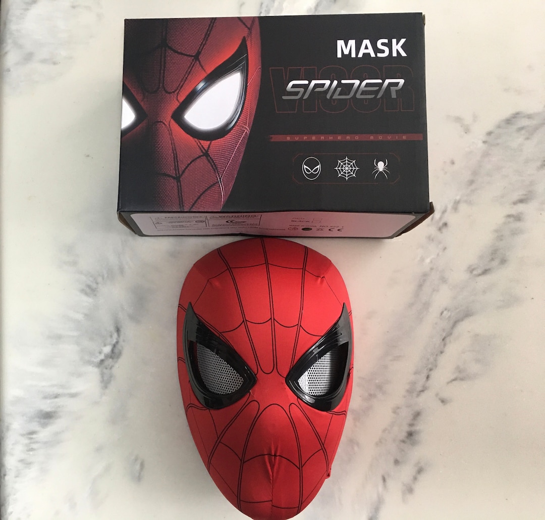 Spiderman Blinking Eyesmoving Eyes Mask, Spiderman Mask, Spiderman