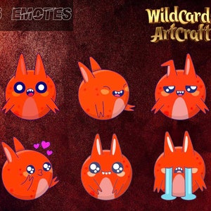 Red Monster Mania Emote, High Quality Premium Twitch Emotes, Twitch and Discord Emotes, Cute Streamer Emotes, Gamer, Sticker, Digital Art.