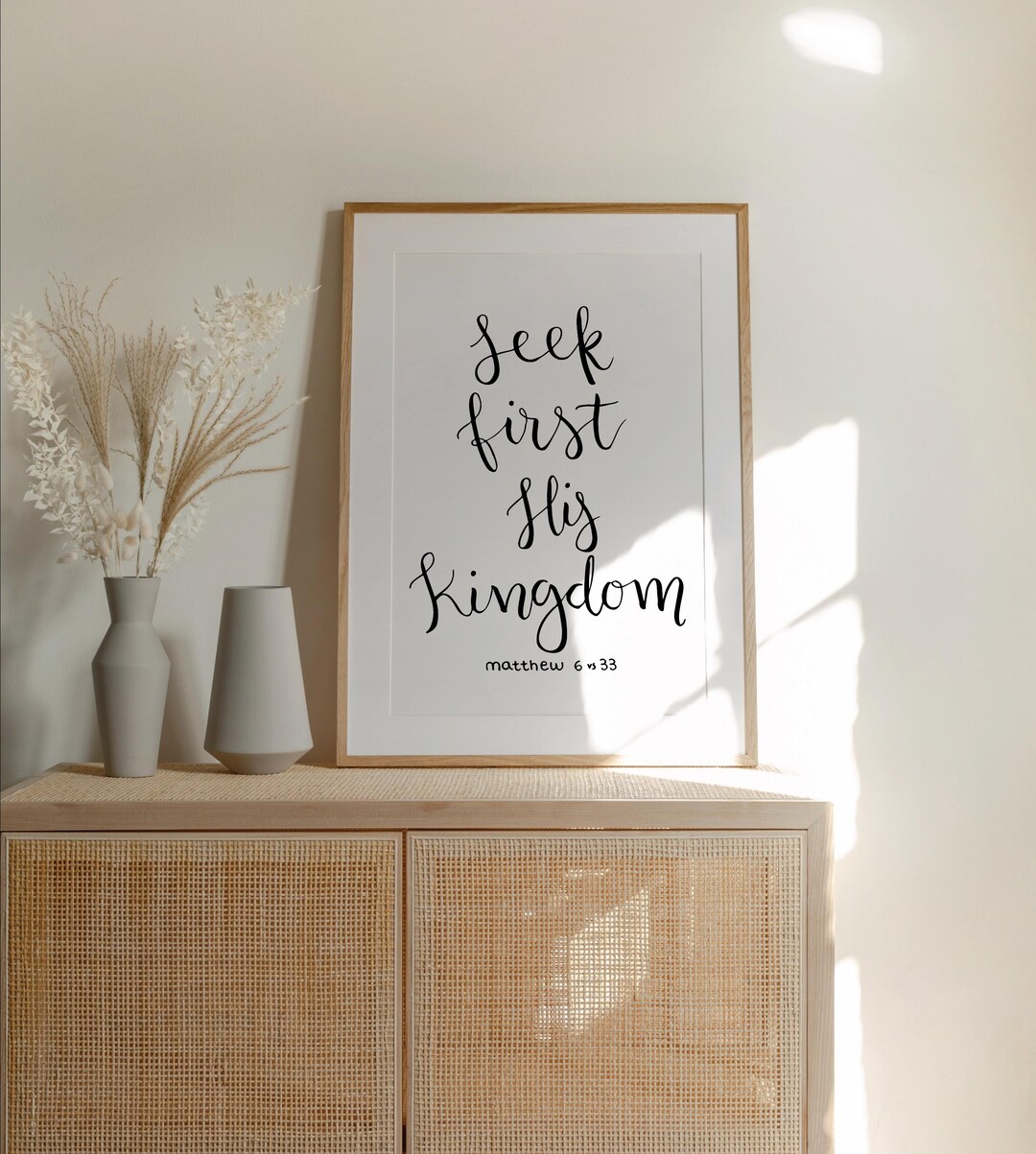 Matthew 6:33 Christian Wall Art - Bible Verse Print (digital Download ...