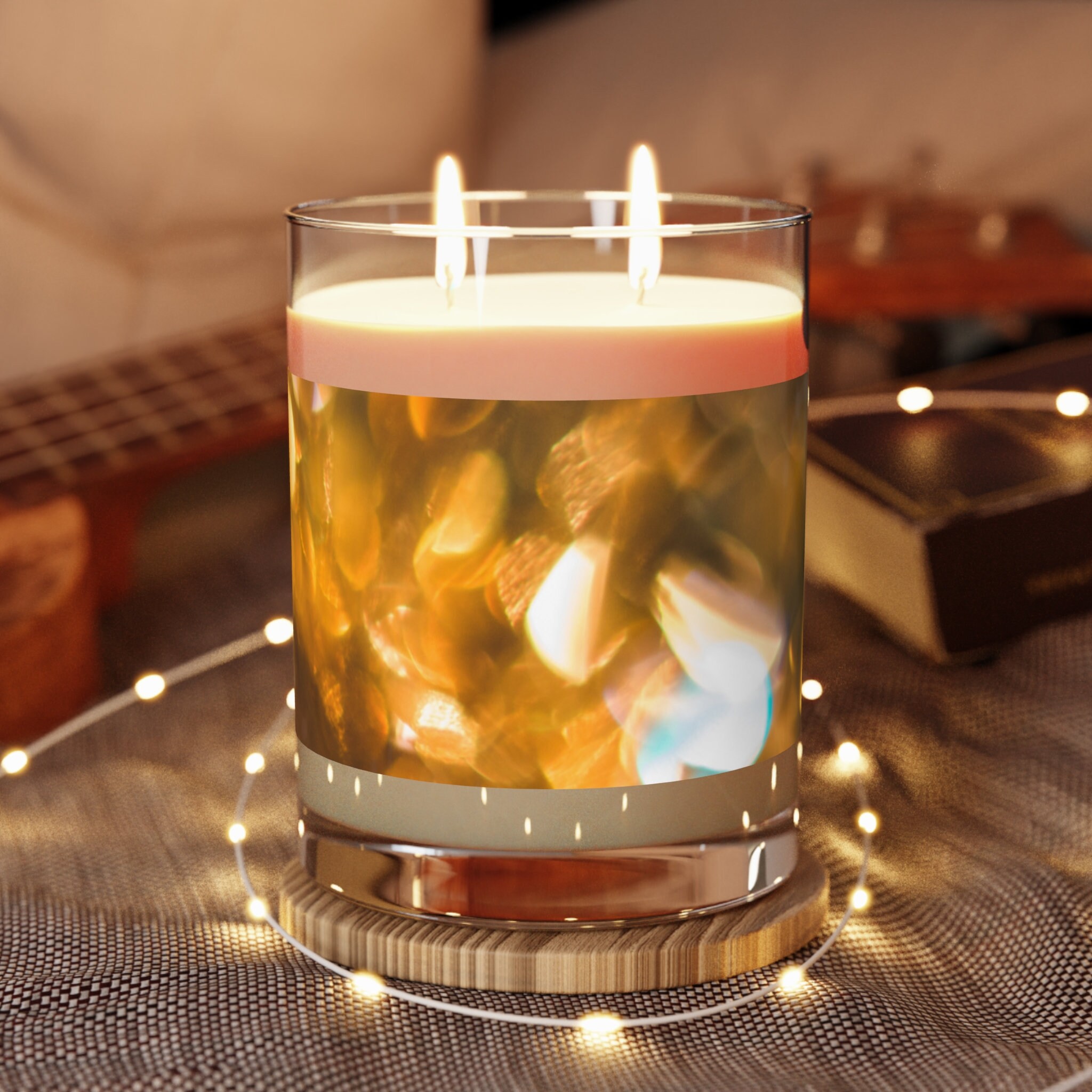 Decorative candle luxury brand, as a gift, present, for home