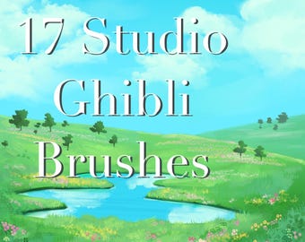 16 Studio Ghibli Nature Brushes for Procreate