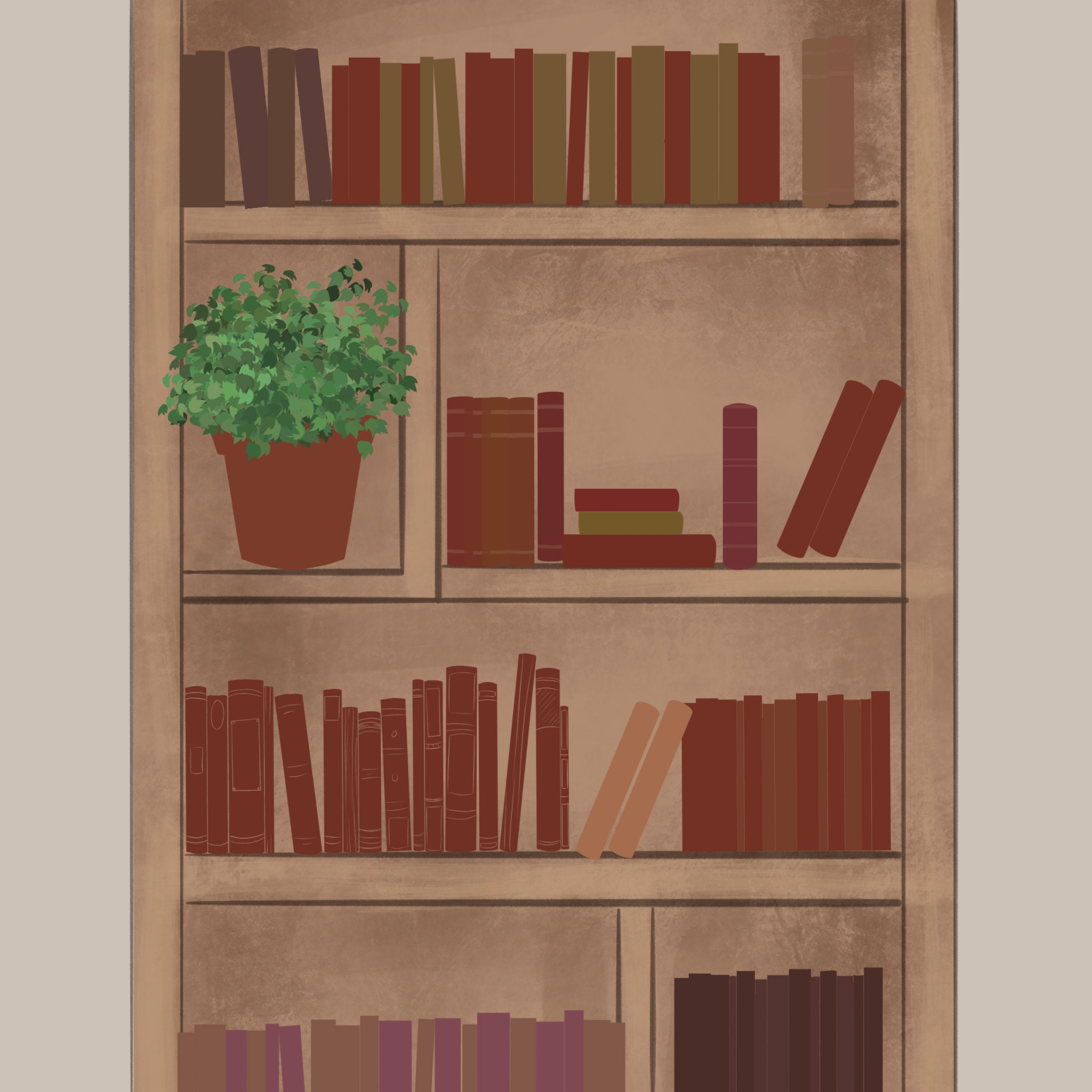 25 Stamps and Brushes for Procreate Aesthetic Bookcase Fillers Etsy