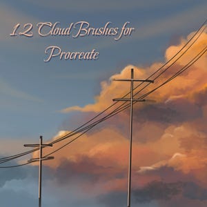 12 Cloud Brushes For Procreate