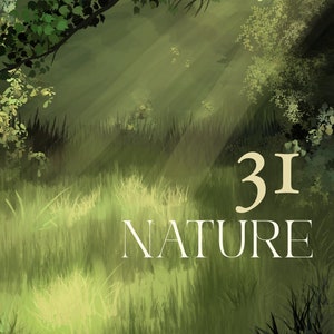 31 Nature Brushes and Stamps for Procreate