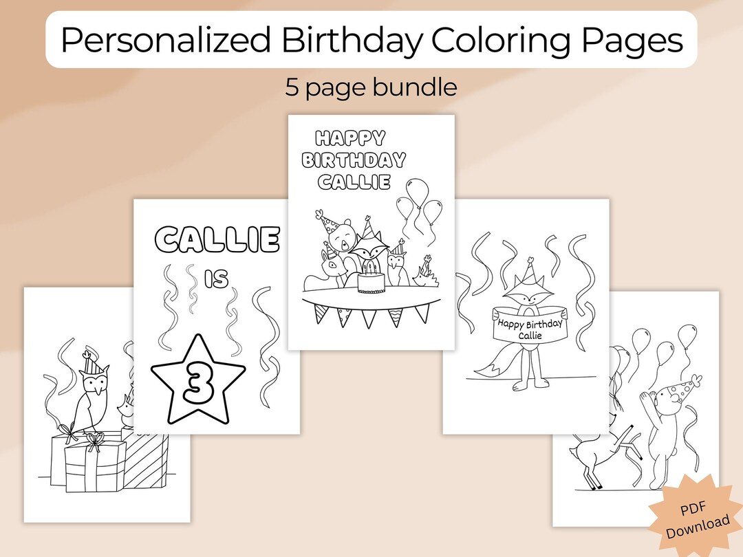 Custom Birthday Coloring Page - Il 1080xN.6046928370 Kzp4 