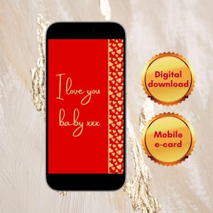Digital Romantic Card Mobile E-card For Lovers Electronic Love Message Note
