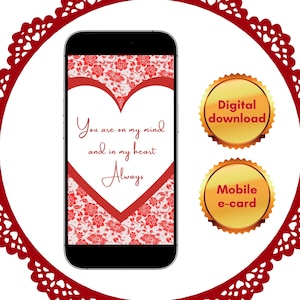 Digital Romantic Card Mobile E-card For Lovers Electronic Love Message Note