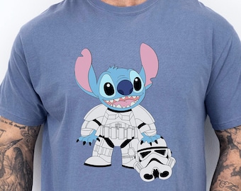 Disney Stitch Wars Shirt, Comfort Colors, Disney Stitch Stormtrooper Shirt, Star Wars Shirt, Lilo and Stitch Tee, Disney Star Wars, 132909