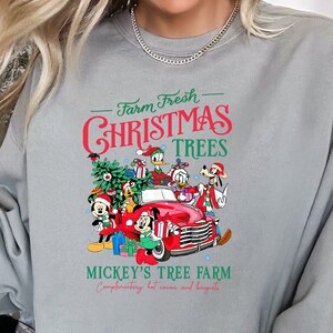 Mickey And Friends Christmas, Disney friends, Disney Sweatshirt, mickey mouse christmas, Disney Family shirts, comfort colors, 130323