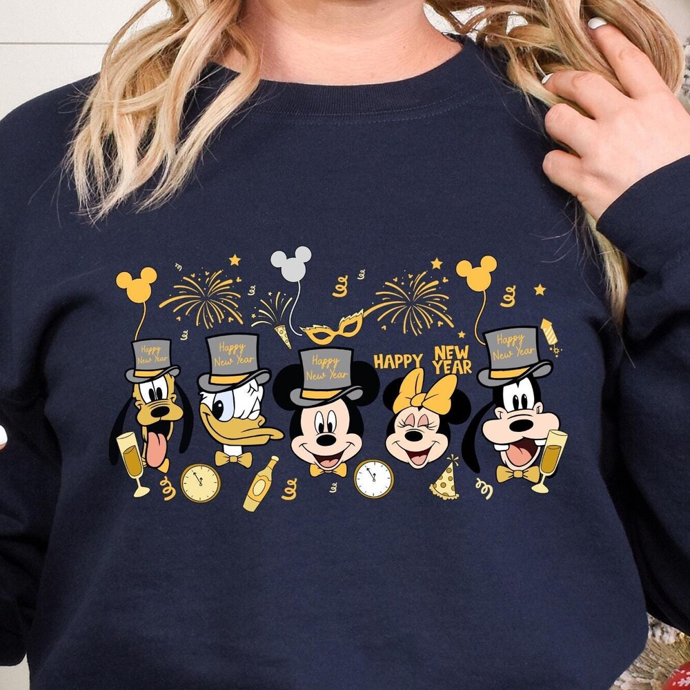 Mickey And Friends New Year Shirt, Disney New Year Shirt, Happy New Year Sweatshirt, Disney Friends New Year Sweatshirt,New Year 2025,132294 Teesummer