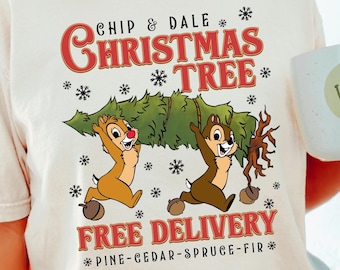 chip and dale christmas shirt,disney chip and dale christmas, disney christmas shirt, disneyworld christmas,disneyland,comfort colors,132066