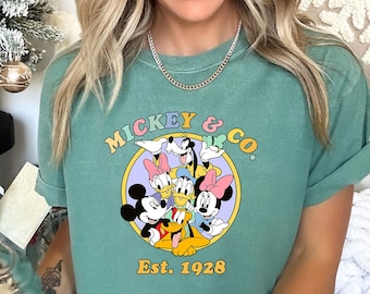 Mickey And Co Shirt, Disneyworld shirts, Disneyland Shirt, Mickey And Friends Shirt,Disney Character Shirt, comfort colors, 130373