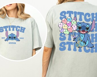 Disney Stitch Est. 2002 Shirt, Cute Stitch Shirt, Disney Shirt, Stitch Balloons Shirt, Stitch Disneyland Shirt, Comfort Colors Shirt,133298