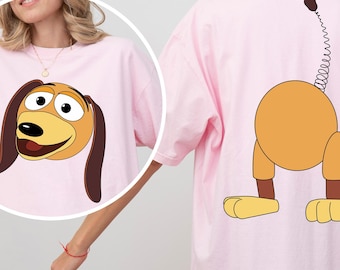 Camiseta Disney Toy Story, camiseta Toy Story Slinky Dog, camiseta Toy Story Slinky, camiseta de doble cara, Toy Story, colores cómodos, 131914