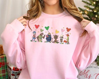 Disney Zootopia Characters Sweatshirt, Nick Wilde Judy Hopps Sweatshirt, Disney Family Trip Hoodie, Zootopia Mickey Balloons Crewneck,134018