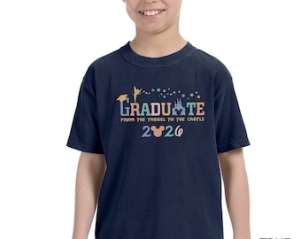 Disney Graduation 2026 Shirt, Comfort Colors, Graduate From The Tassel To The Castle 2026 Shirt, Graduate Mickey Shirt,Shirt For Grad 134391