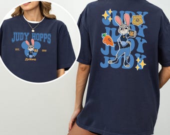 Disney Zootopia Characters Shirt, Comfort Colors Shirt, Nick Wilde Judy Hopps Shirt, Disney Family Trip Shirt, Zootopia Police Shirt 134289