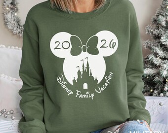 Disney Family Sweatshirt 2026, Disney Castle Vacation Sweatshirt, Disneyworld Hoodie, Disney Family Trip Crewneck, Disney Sweatshirt 134386