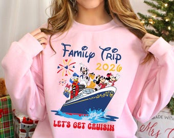 Disney Cruise 2026 Sweatshirt, Disney Sweatshirt, Family Cruise Hoodie, Disney Friends Crewneck, Disney Holiday Trip Sweatshirt 134400
