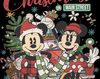 Musse Pigg jul på huvudgatan png, Disney Musse Pigg png