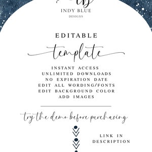 Wedding Invitation Template Suite DIY. Modern Wedding Invite. Wedding Invitation. Modern. Minimalist. image 7