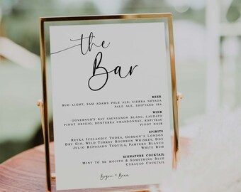 Custom Sign Template. Modern. Minimalist Sign. Modern Wedding Sign.