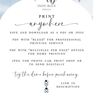 Wedding Invitation Template Suite DIY. Modern Wedding Invite. Wedding Invitation. Modern. Minimalist. image 8