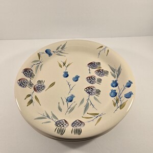 Set of 4 Summer Splendor by Artist Touch Dinner Plates