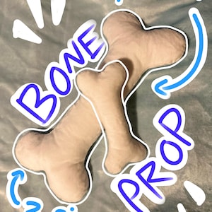 Bone plush for fursuits/cosplay/ect; 2 sizes + available squeaker!