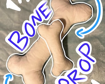 Bone plush for fursuits/cosplay/ect; 2 sizes + available squeaker!