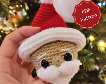 Santa Claus Crochet Pattern - Christmas Tree Ornament
