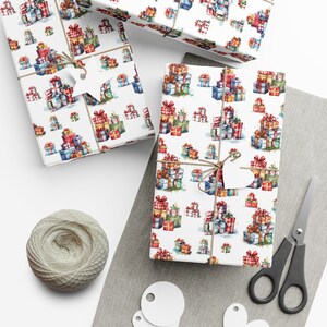 Weihnachtsgeschenke in Aquarellpapier