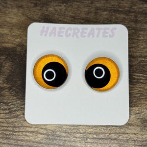 Hand-Painted Safety Sinker Eyes Orange