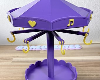 BT21 Inspired Carousel Keychain Spinning Stand