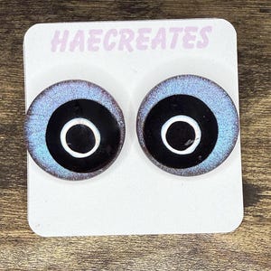 Hand-Painted Safety Sinker Eyes Plum