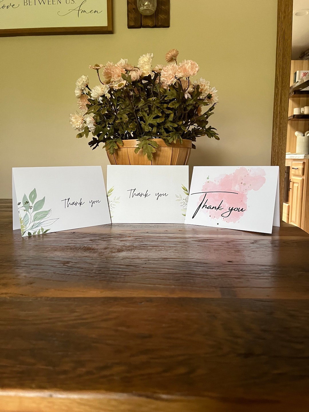Thank You Card Set - Etsy