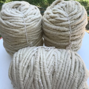 Core Spun Wool Yarn - white/cream