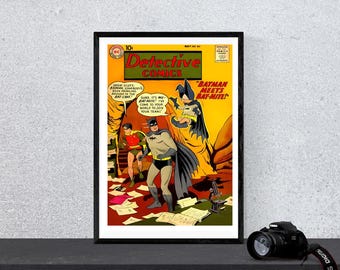 Comic Wand Kunst Detektiv Comics #267 DC Comic Druck Digitale Wand Kunst Sofort download Druckbare Retro Poster Nerdy Geburtstag Geschenk