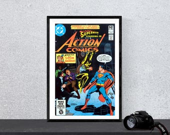Action Comics #521 Print: Vintage DC Comic Book Cover Art (Digital Download)