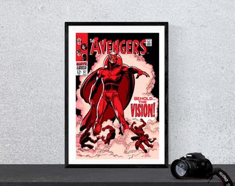 Avengers #57 Comic Book Cover Art Print: Vision's Debut (Digital Download)