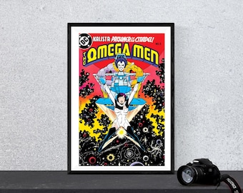 Vintage Comic book Wall Art The Omega Men #3 DC Comic Print Digital Wall Art Instant download Printable Retro Poster Nerdy Birthday Gift