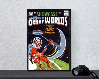 DC Comic Book Cover Art: Adventures On Other Worlds 1st Appreance of Adam Strange (Digital Download)