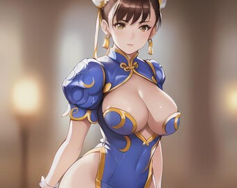 Chun-Li Anime Digitale Fan Kunst Download