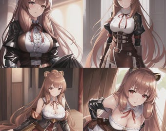 Anime AI Digital Fanart Bundle Raphtalia Rising Of The Shield Hero Fanart Digital Instant Download Anime Art Printable Art Beautiful Girl